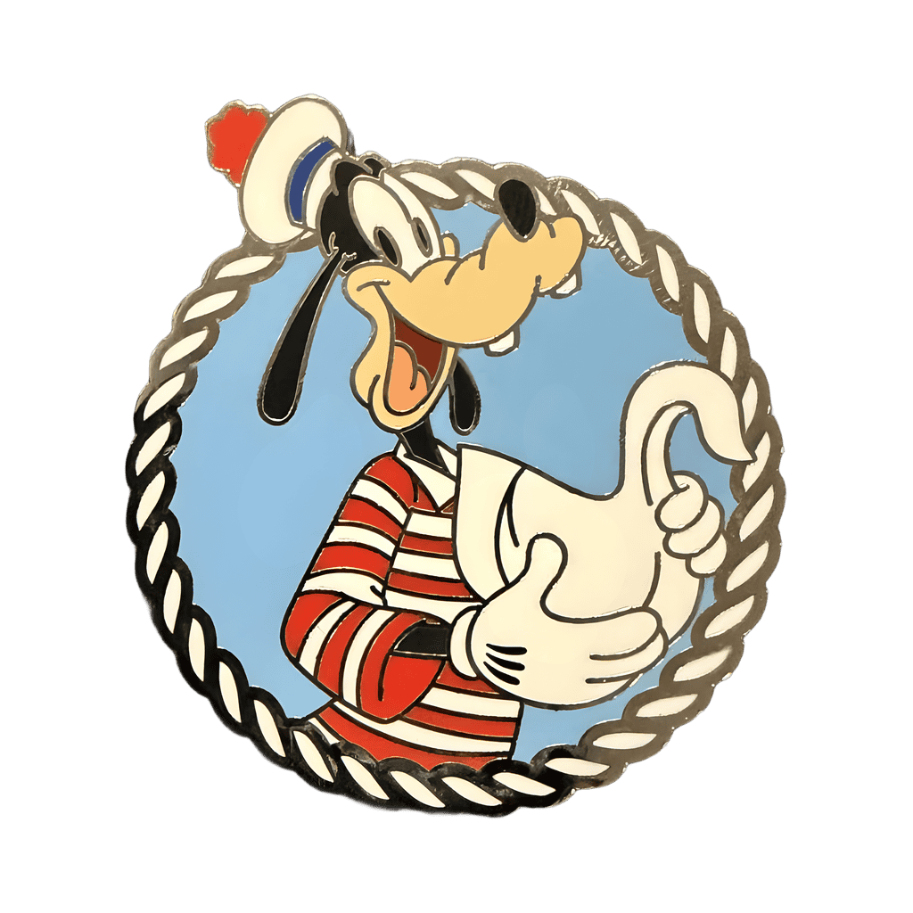 Goofy with swan towel animal Disney pin