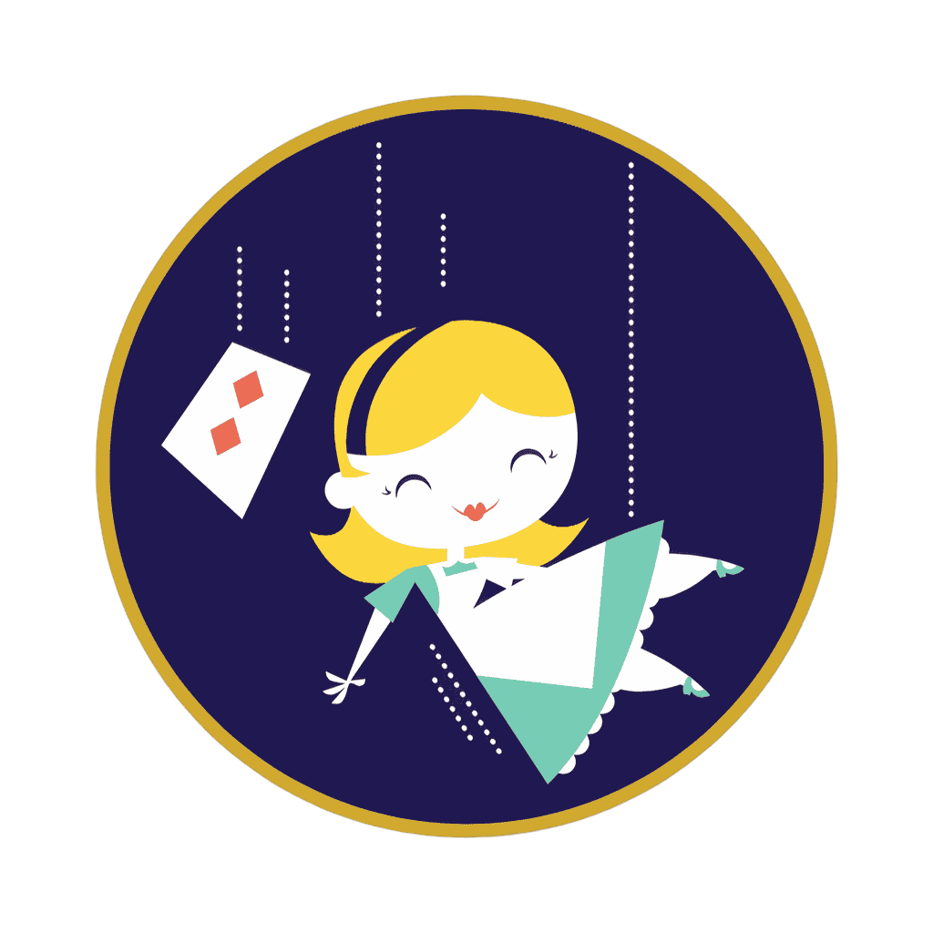 Alice Falling Disney pin
