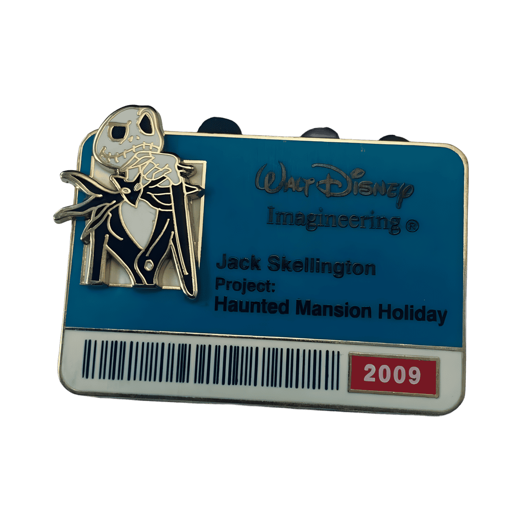 Jack Skellington ID Badge Disney pin
