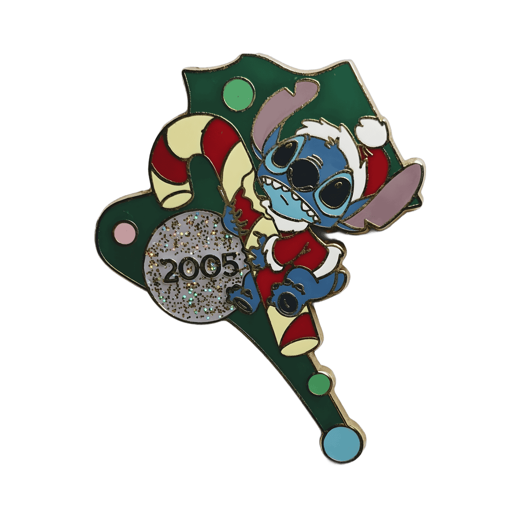 Stitch with Candy Cane Disney pin