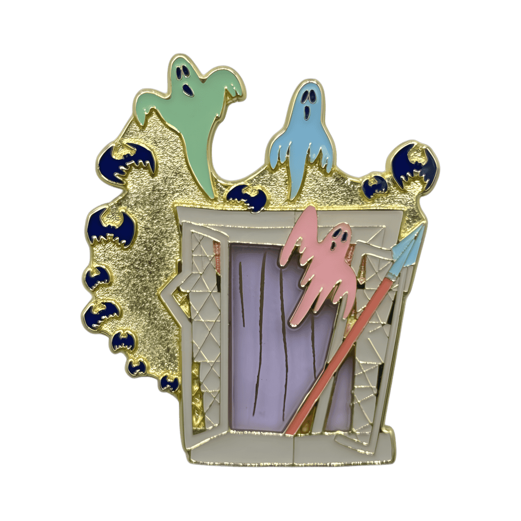 Mystery Collection - The Haunted Mansion Window with Ghosts and Bats Disney pin