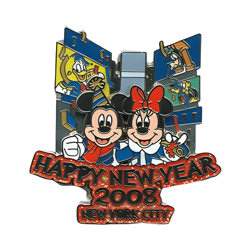 Happy New Year 2008 Disney pin