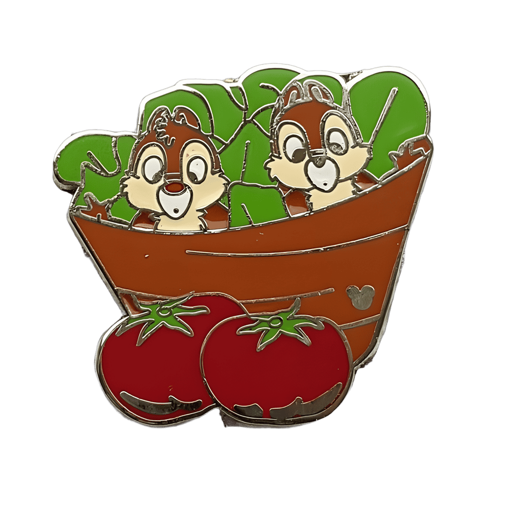 Chip and Dale Tomatoes Disney pin