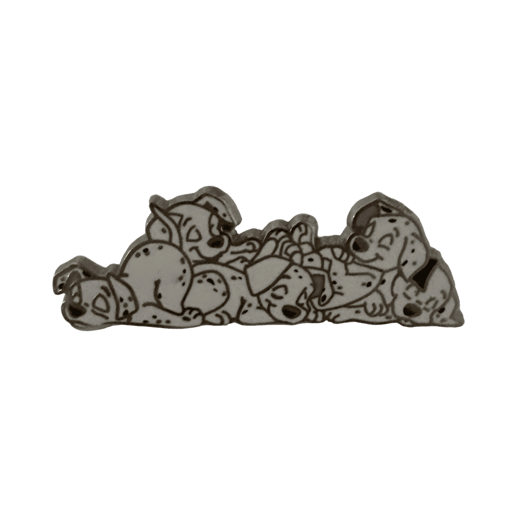 Tiny Pile of Dalmatian Puppies Sleeping Disney pin