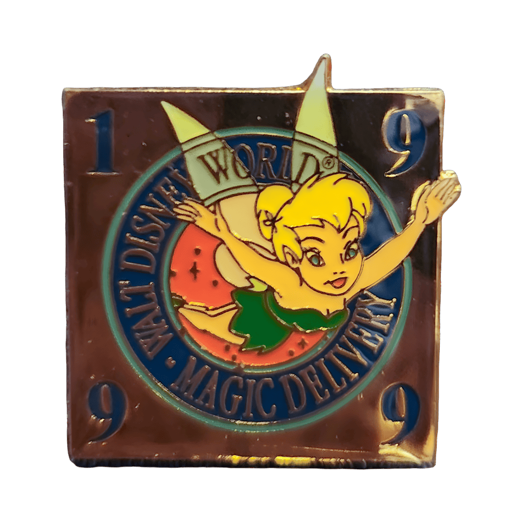 1999 Magic Delivery — Square Tinker Bell Disney pin