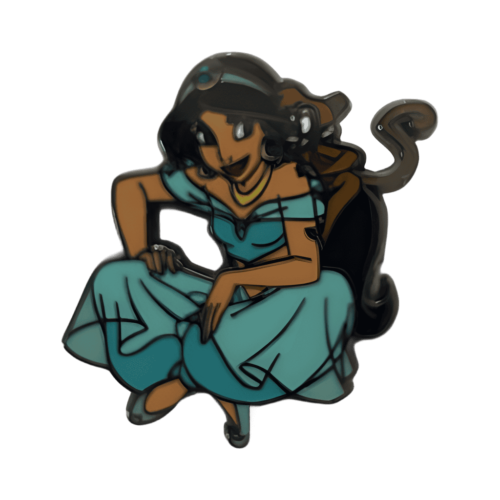 Jasmine and Abu Disney pin