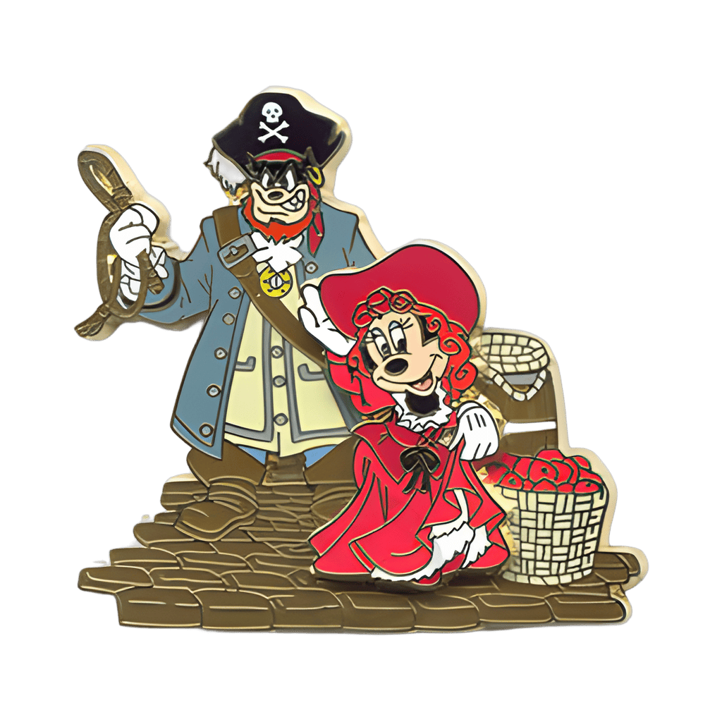 Minnie as Redd and Peglegged Pete Disney pin