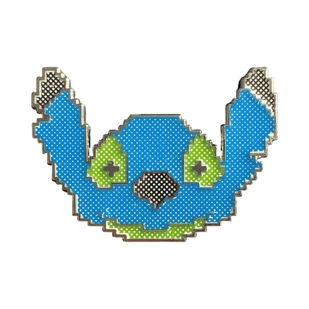 Stitch cross stitch Disney pin