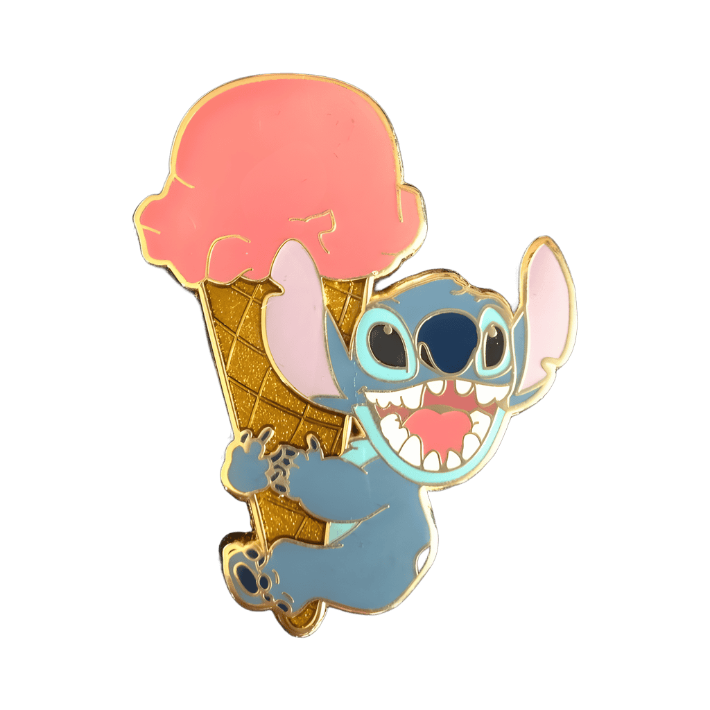 Stitch Hugging a Cone Disney pin