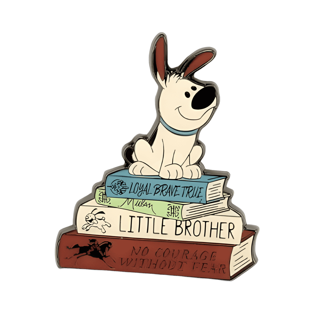 Little Brother on Mulan Book Stack Disney pin