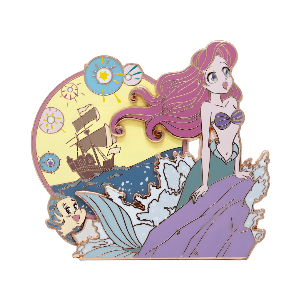 Ariel and Flounder - Little Mermaid Disney pin