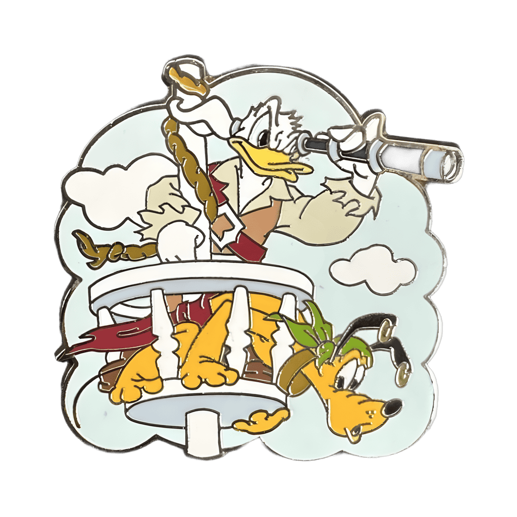 Donald as Will Turner with Pluto Disney pin