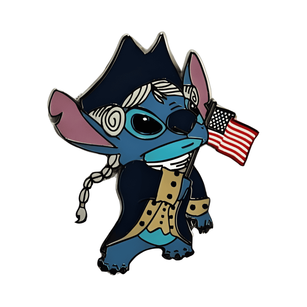 Stitch as George Washington Disney pin
