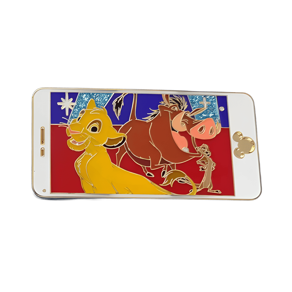 Cell Phone Set — Simba, Pumbaa, and Timon Disney pin