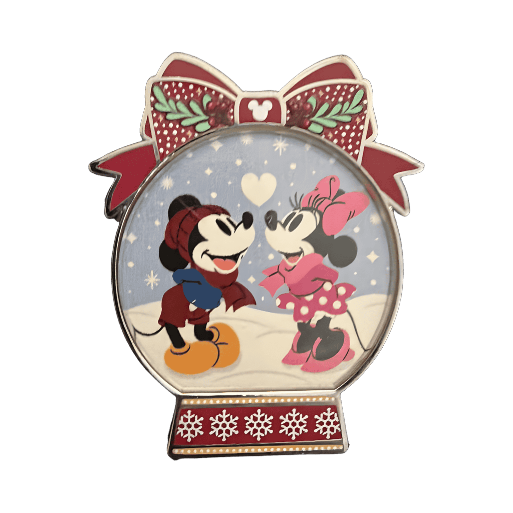 Mickey and Minnie Mouse Snow Globe Disney pin
