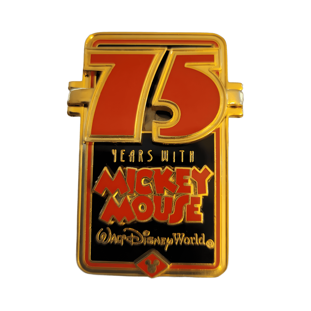 Cast exclusive hinged 75 Years with Mickey Mouse Disney pin