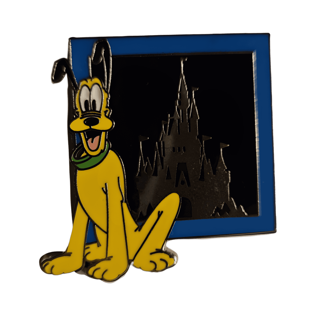 Pluto with Cinderella Castle Disney pin