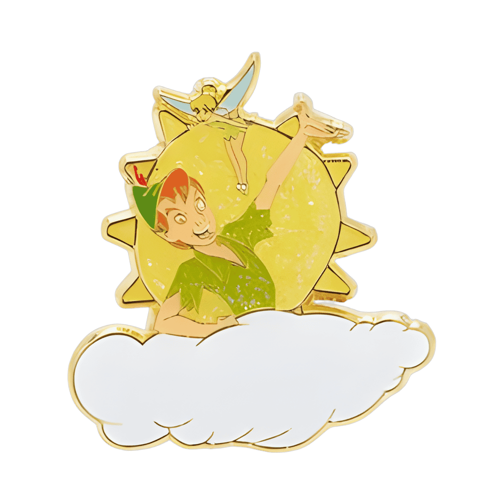 Peter Pan and Tinker Bell with Sun and Cloud Disney pin