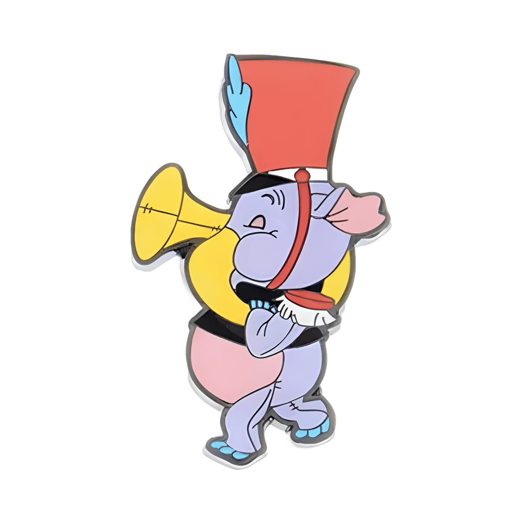Heffalump Playing Tuba Disney pin