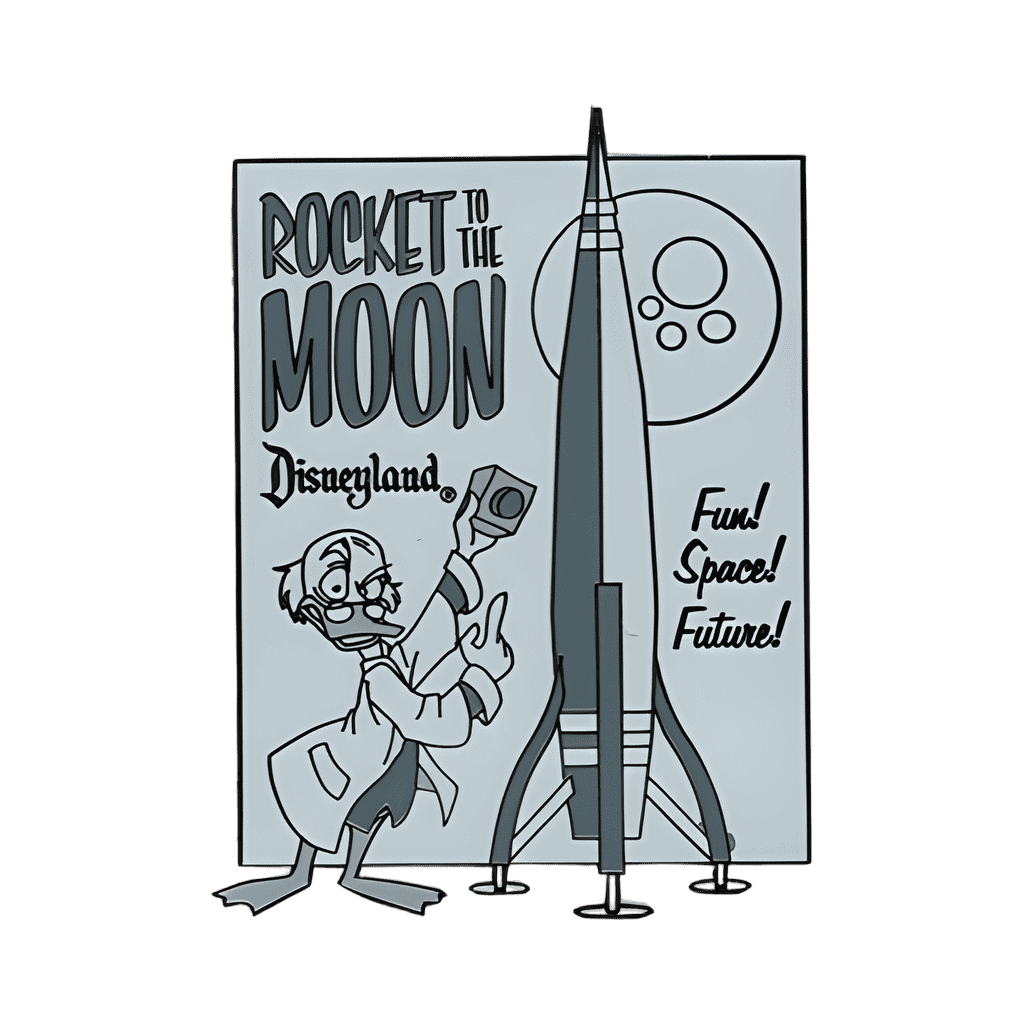 Rocket to the Moon - Ludwig Von Drake Disney pin