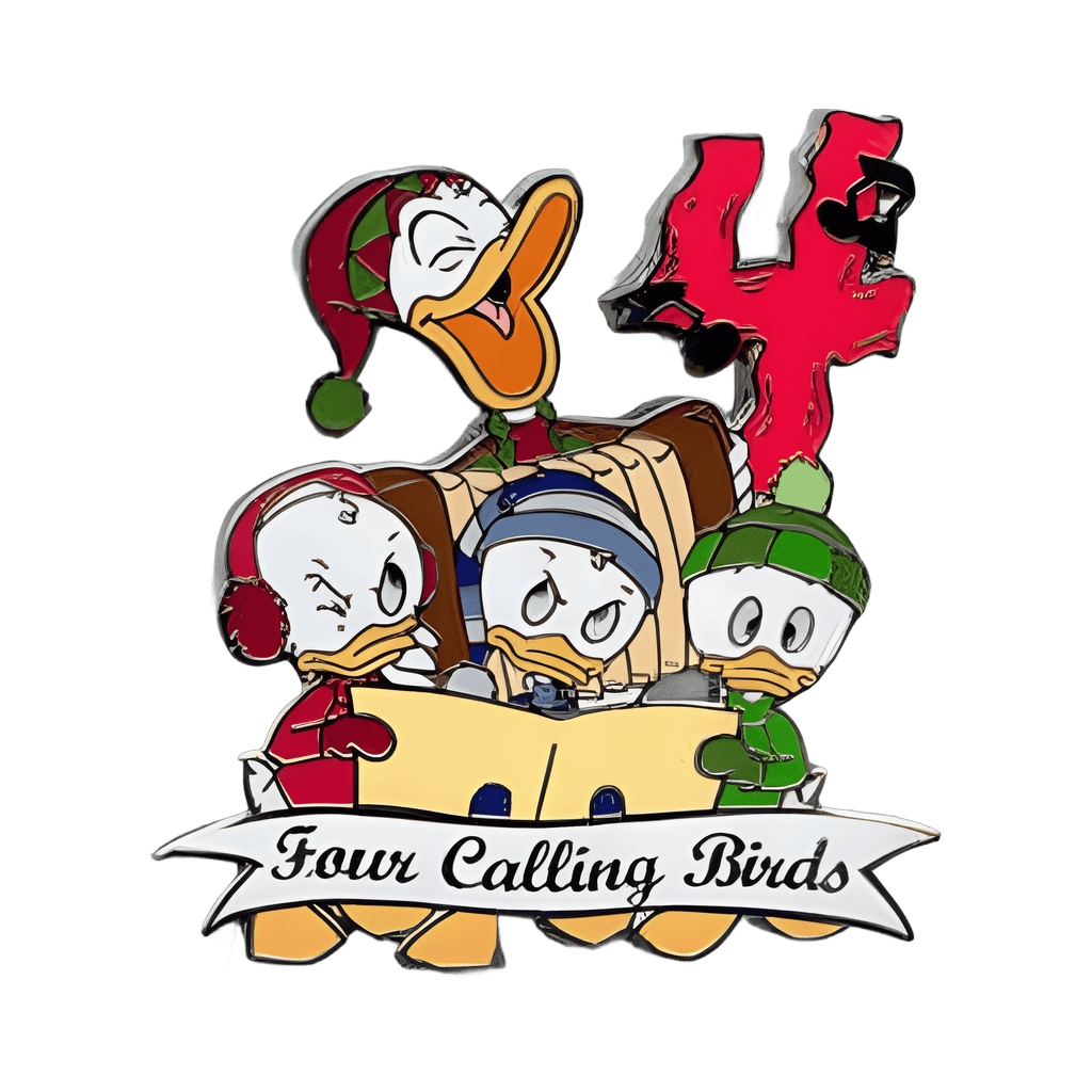 Four Calling Birds Disney pin