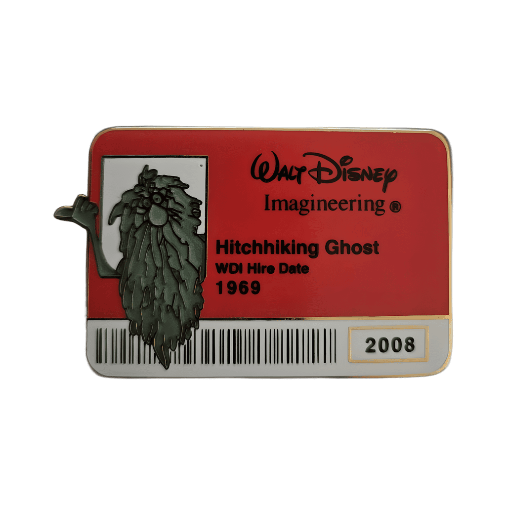 Hitchhiking Ghost (Gus) ID Badge Disney pin