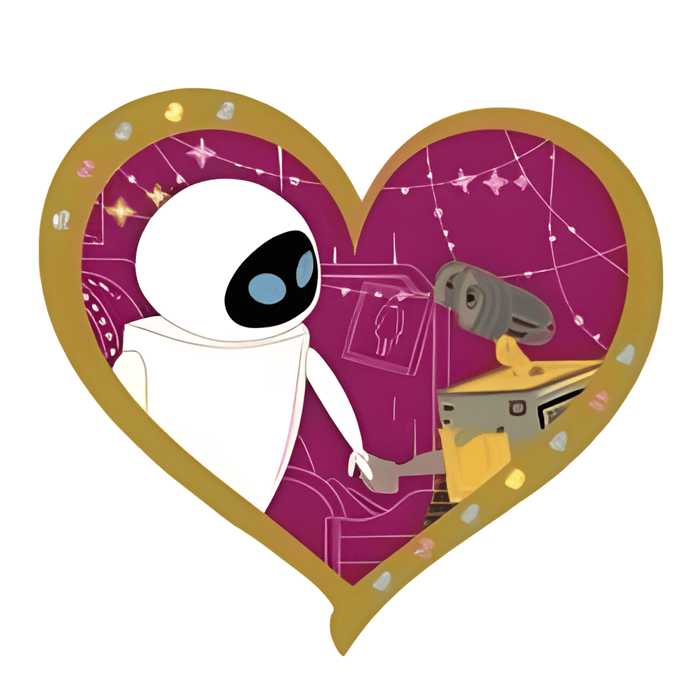 Wall-E and Eve Disney pin