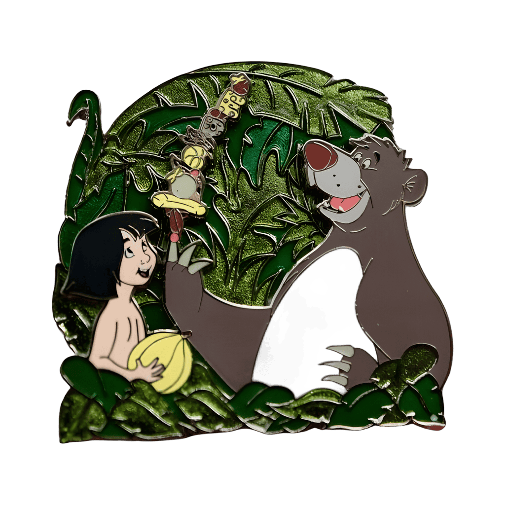 Mowgli and Baloo Disney pin