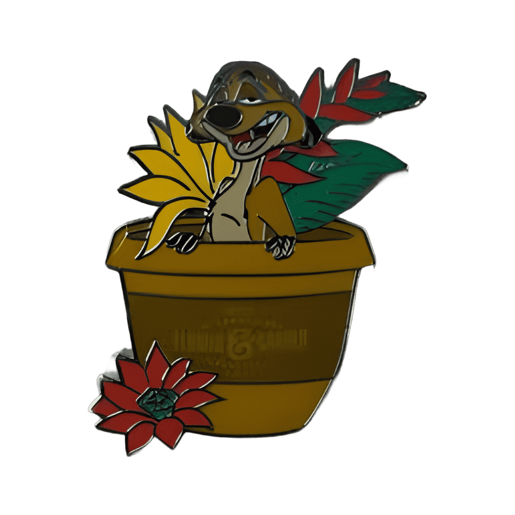 Timon in Flower Pot Disney pin