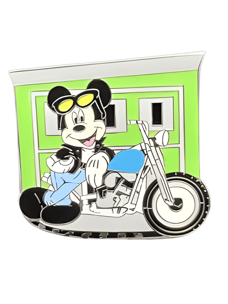 Mickey on motorcycle Disney pin