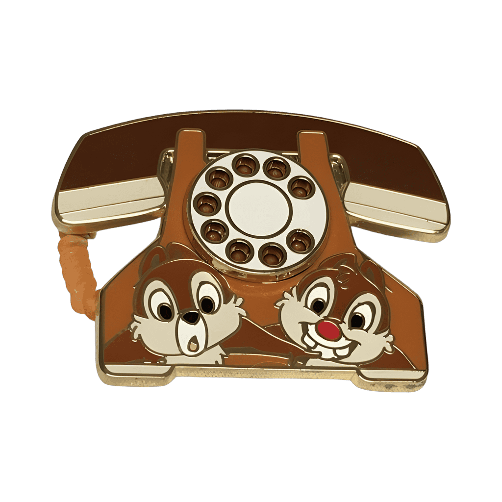 Chip & Dale Rotary Phone Disney pin