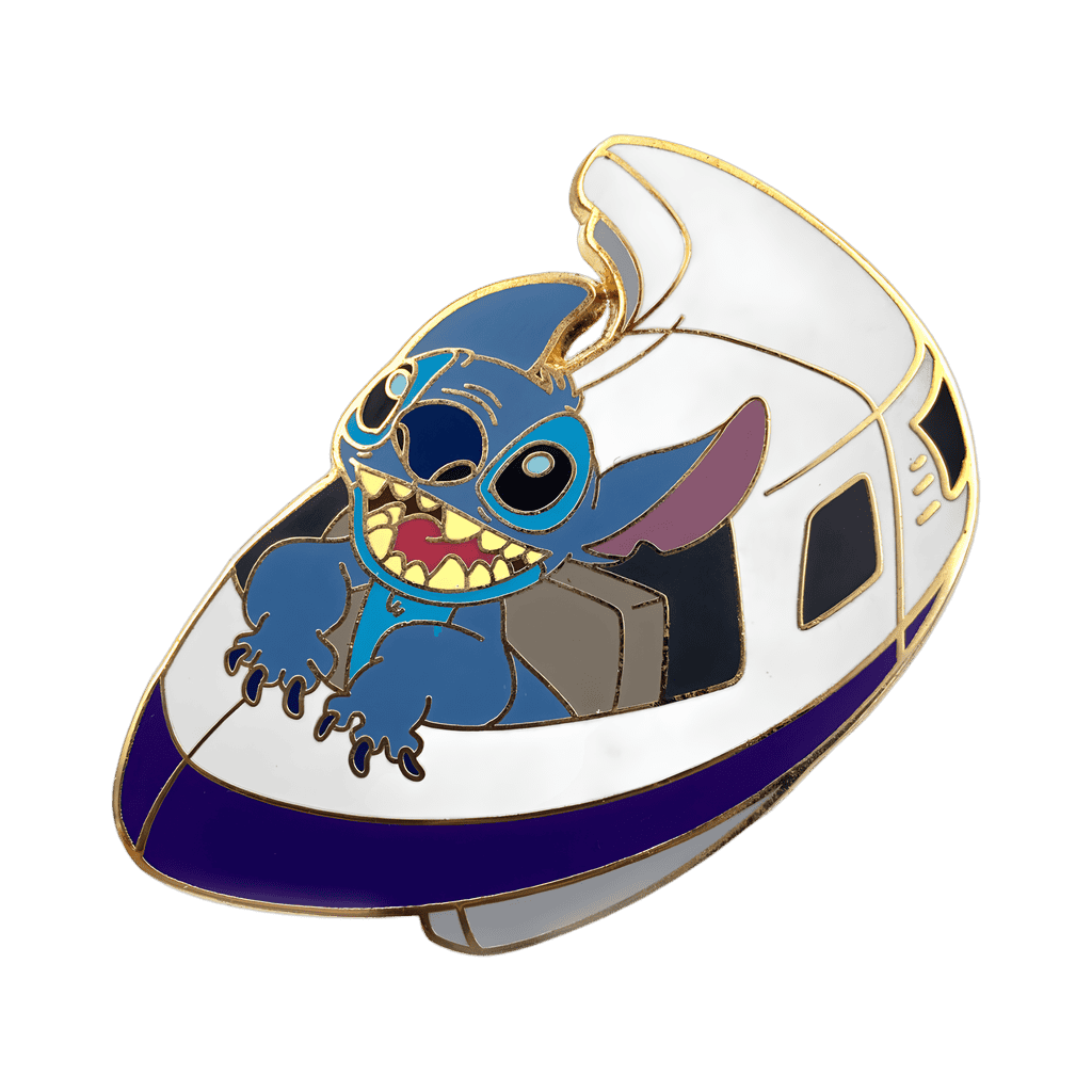 Stitch on the Monorail Disney pin