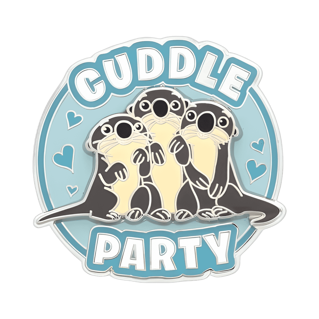 Otter Cuddle Party Disney pin