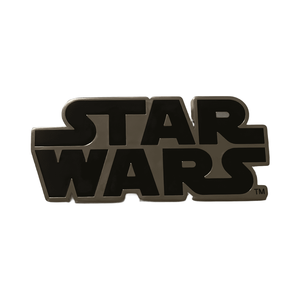 Star Wars Logo Title TM silver black Disney pin