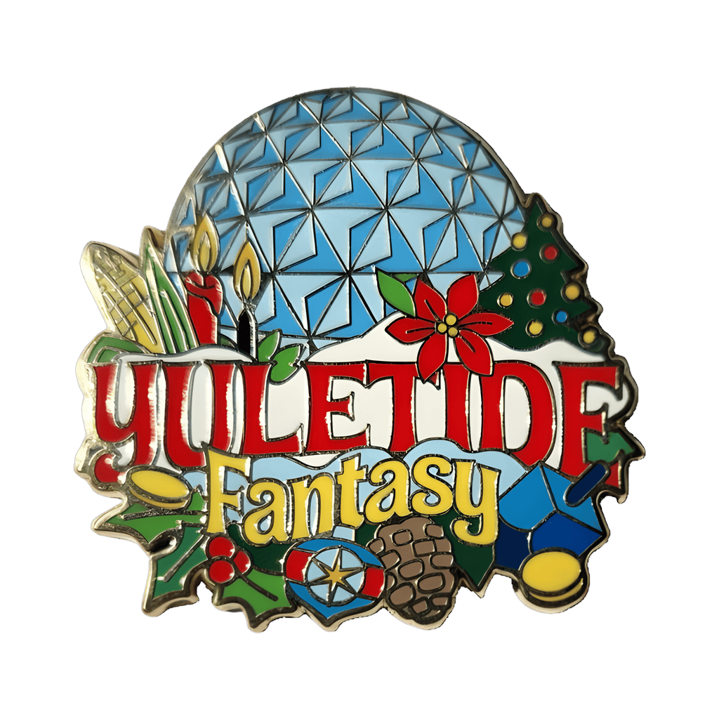 Spaceship Earth at Christmas Time Disney pin