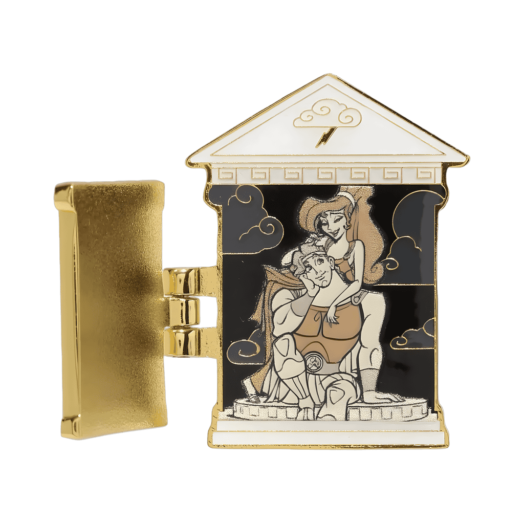 Hercules & Meg Hinged Temple Disney pin