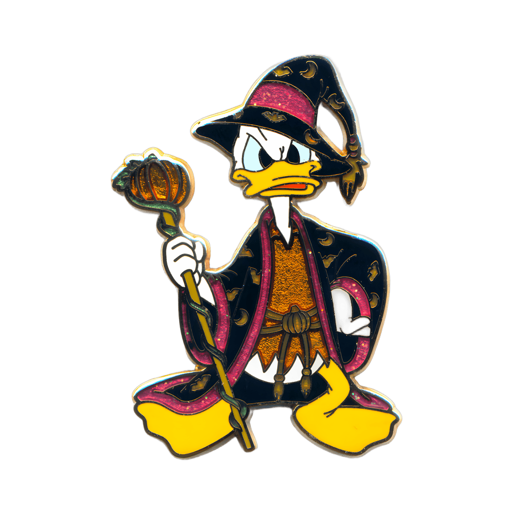 Donald dressed as a Halloween Wizard Disney pin