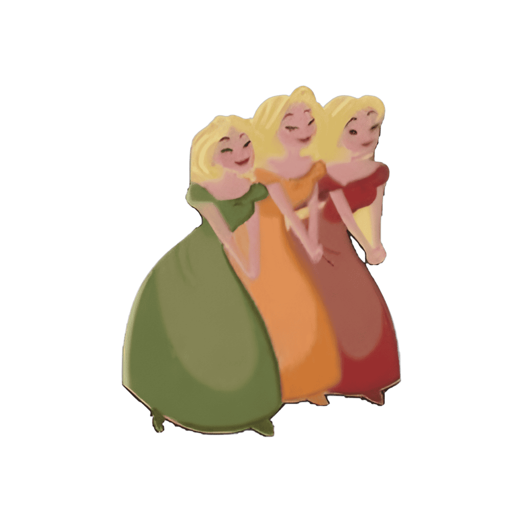 Beauty and the Beast Map Set - The Bimbettes (Paulette, Laurette, and Claudette) Disney pin
