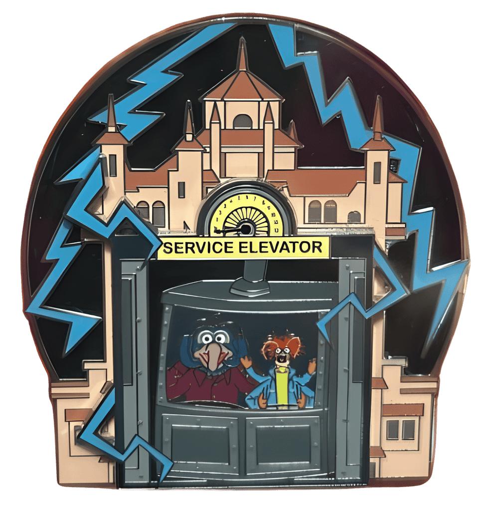 Pepe and Gonzo on Tower of Terror Disney pin