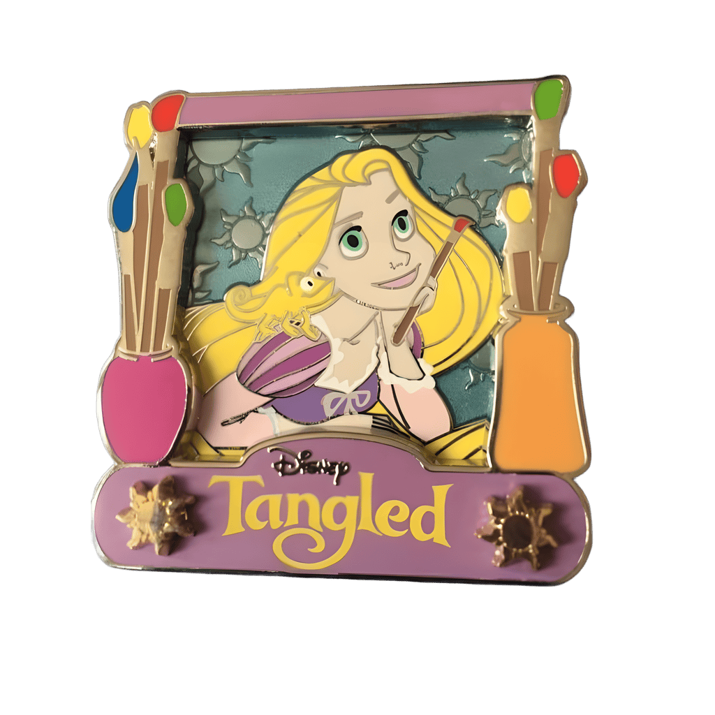 Variant 2 - Light Purple Border and Yellow Pascal Disney pin