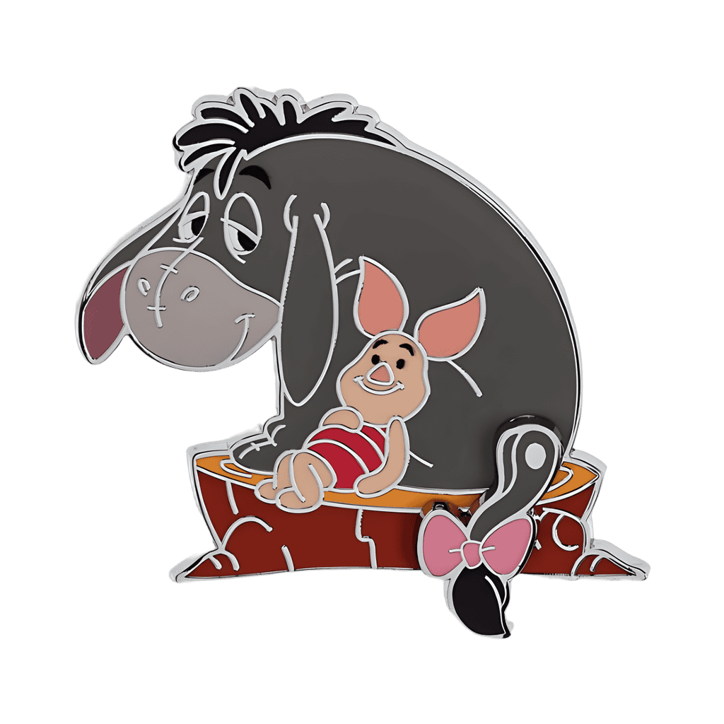 Eeyore & Piglet Swivel Pin Disney pin