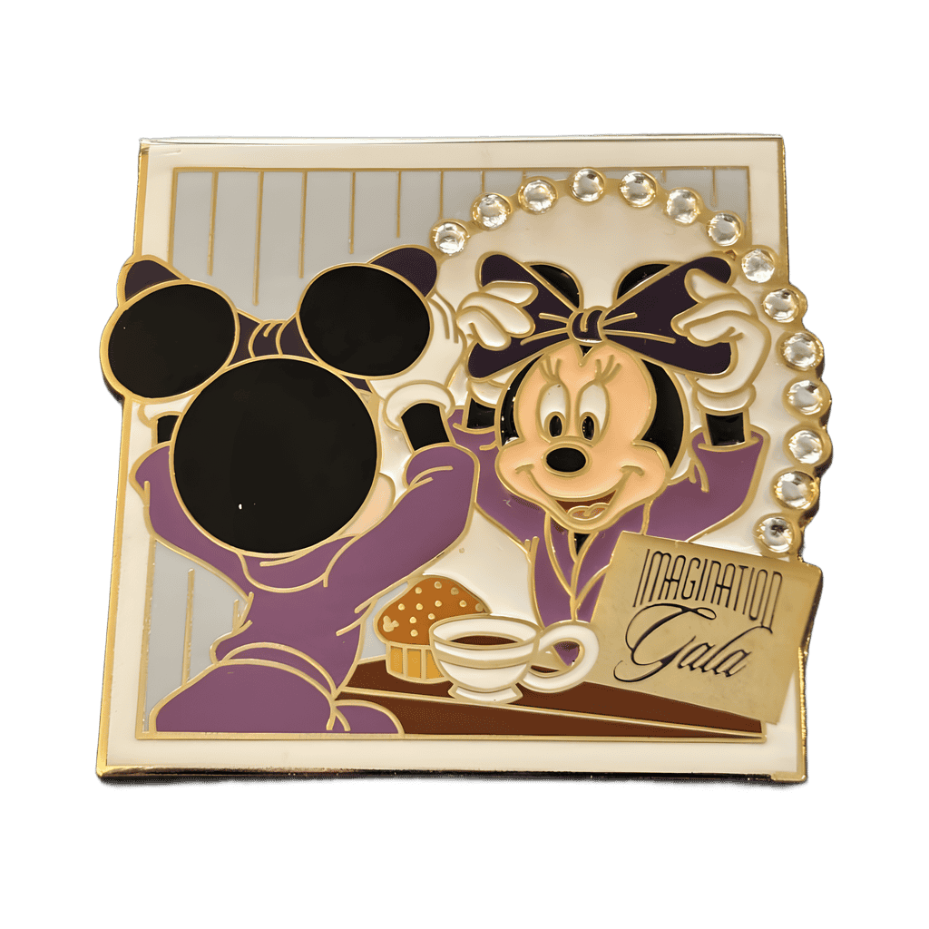 Minnie in mirror Disney pin