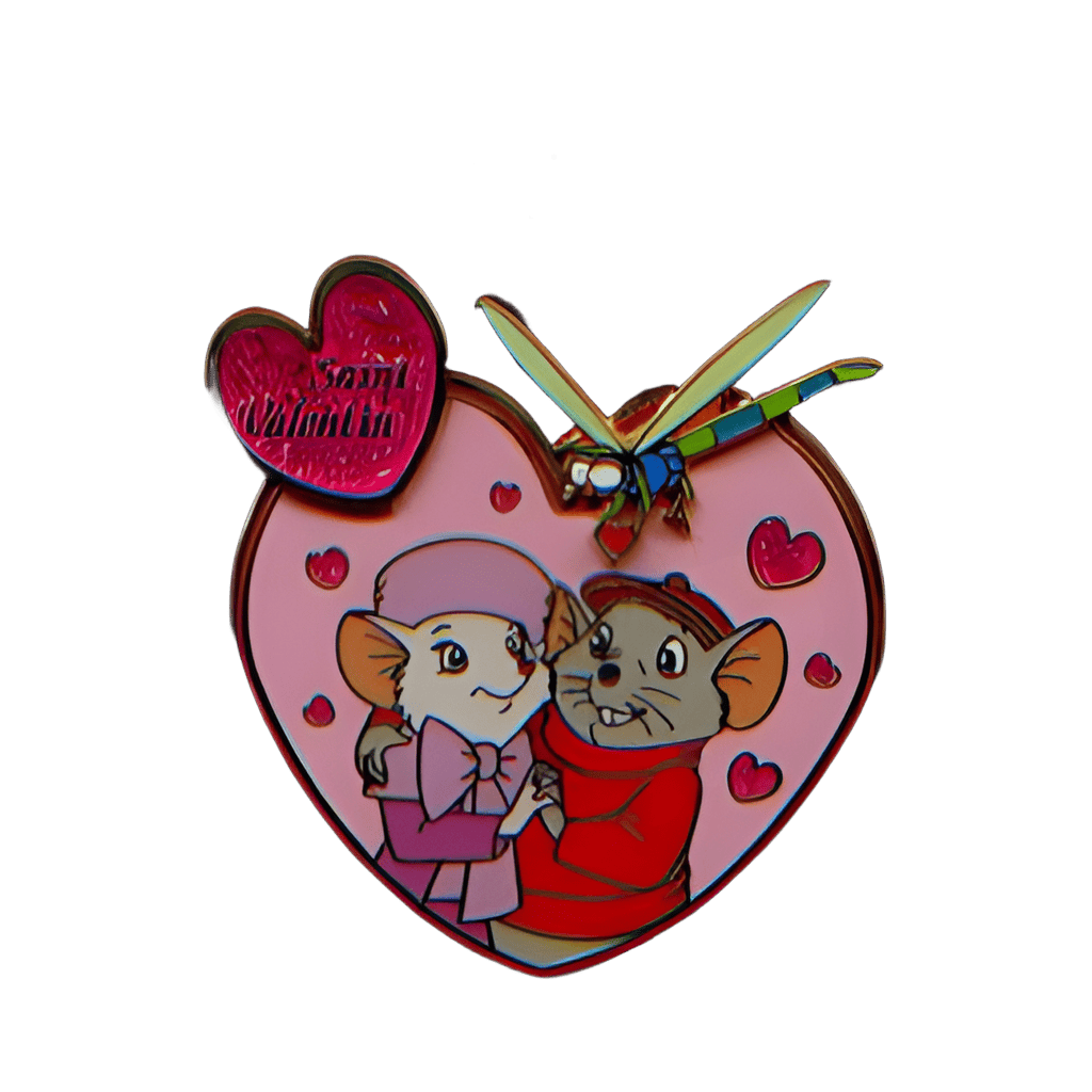 Bernard and Bianca Saint Valentin Disney pin