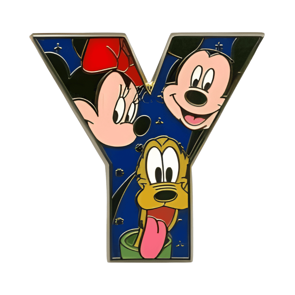Y Minnie, Mickey and Pluto Disney pin