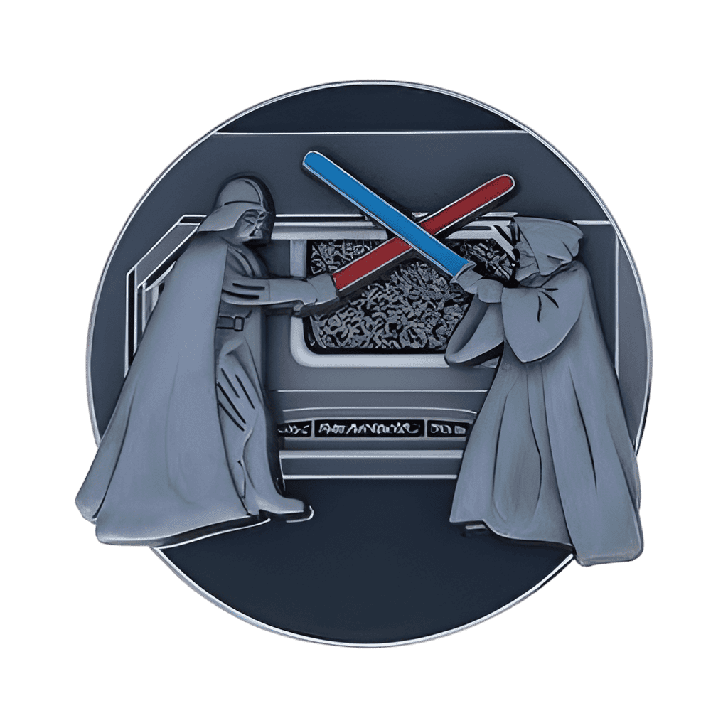 Death Star with Obi Wan and Darth Vader Disney pin