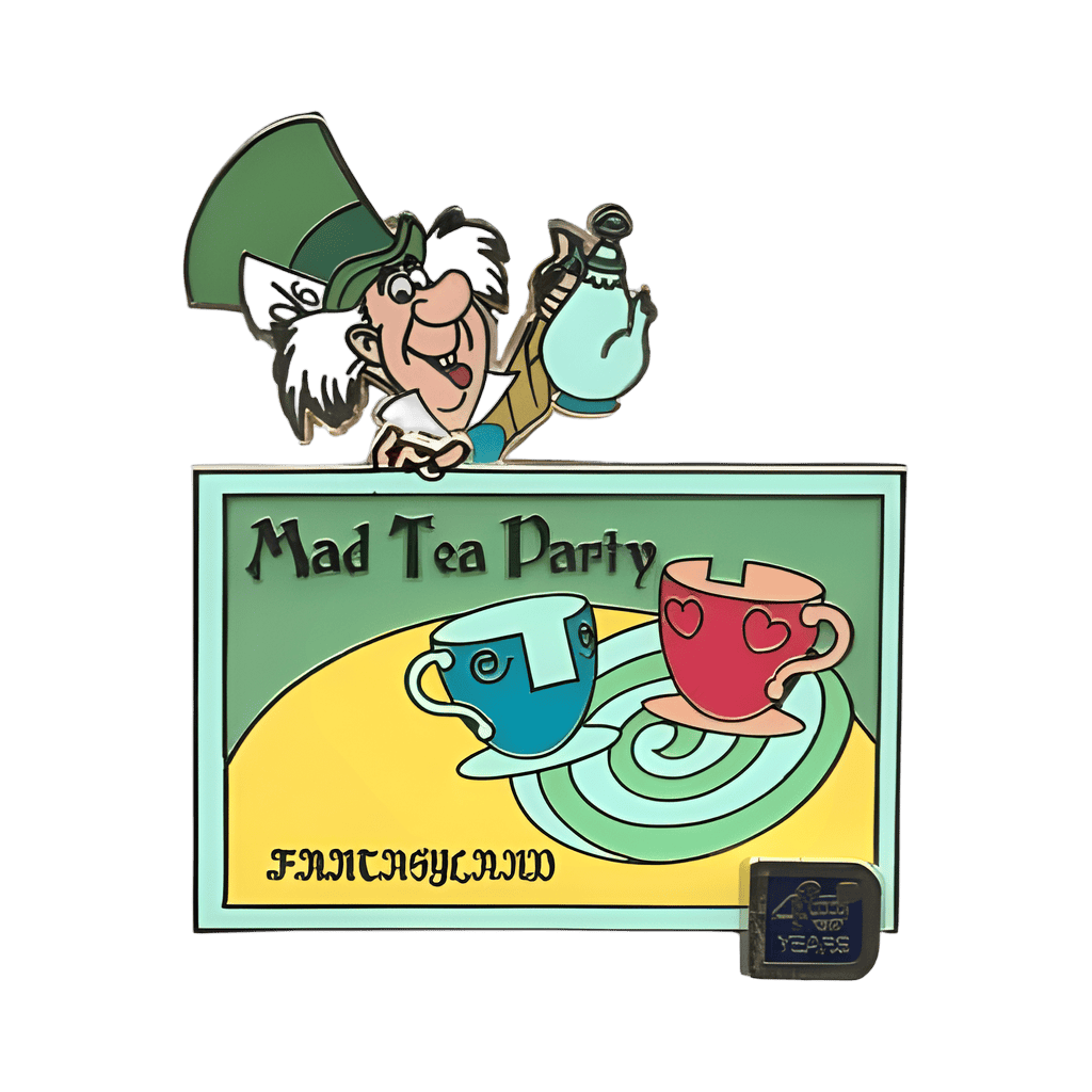 The Mad Tea party with The Mad Hatter Disney pin