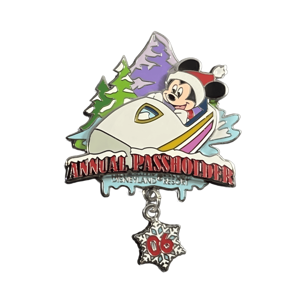 Annual Passholder Winter 2006 - Mickey on Matterhorn Bobsleds Disney pin