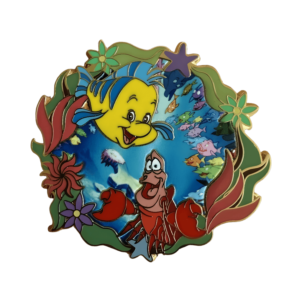 Sebastian and Flounder Disney pin