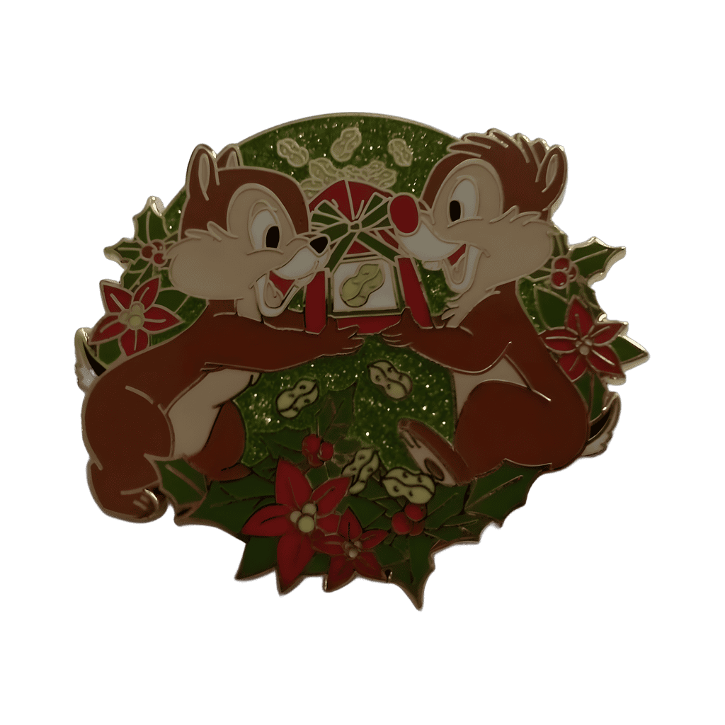 Chip & Dale Wreath Disney pin