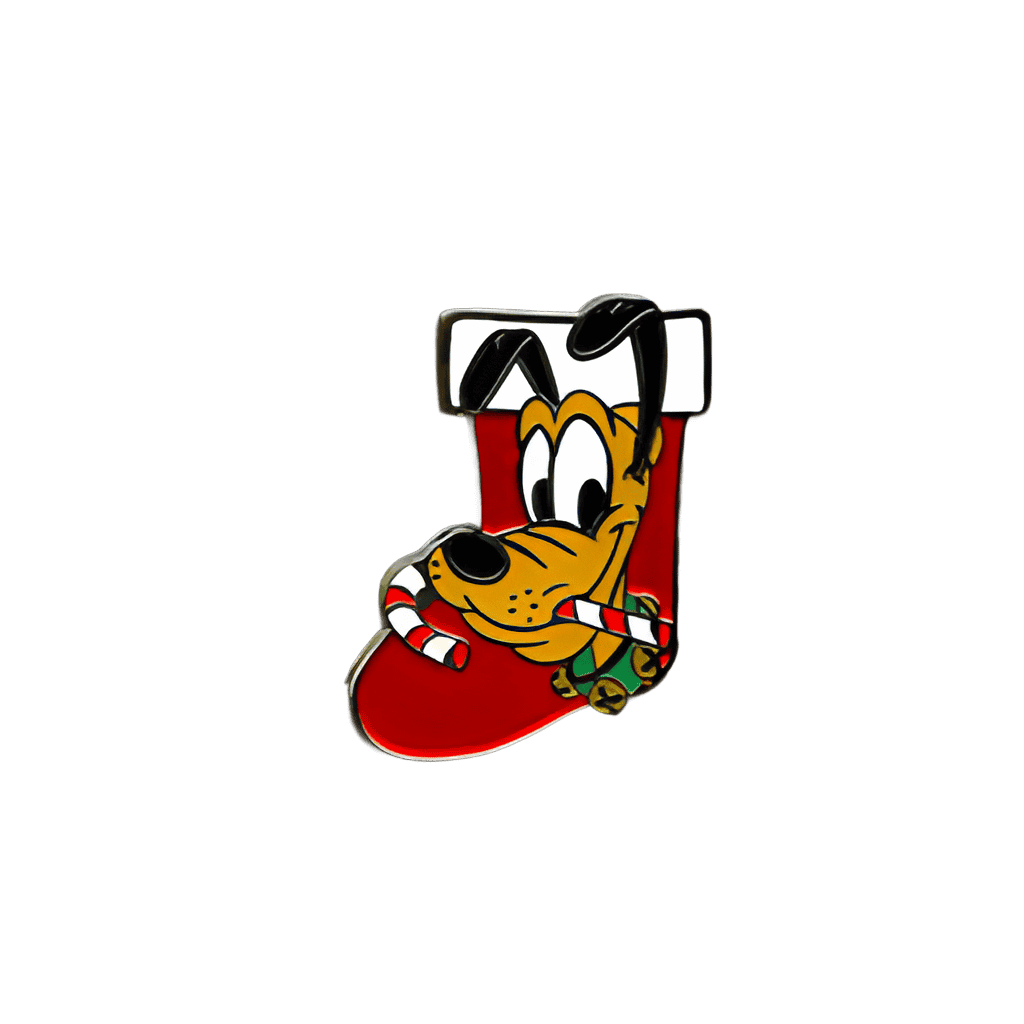 Pluto with Candy Cane Disney pin